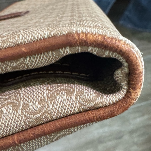 Celine Macadam Shoulder Bag Clutch Beige Brown Leather - Picture 16 of 16